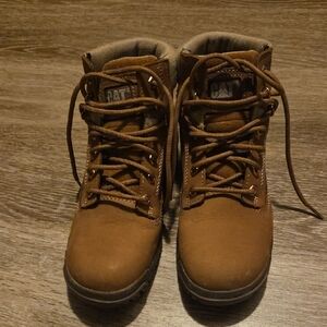 Caterpillar Kids Brown Lace-Up Boots